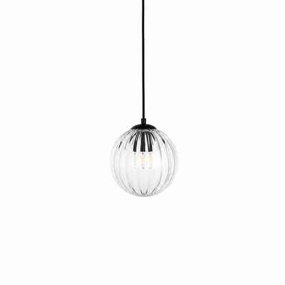 Clear glass pendant light on a white background glass pendant luxury handmade