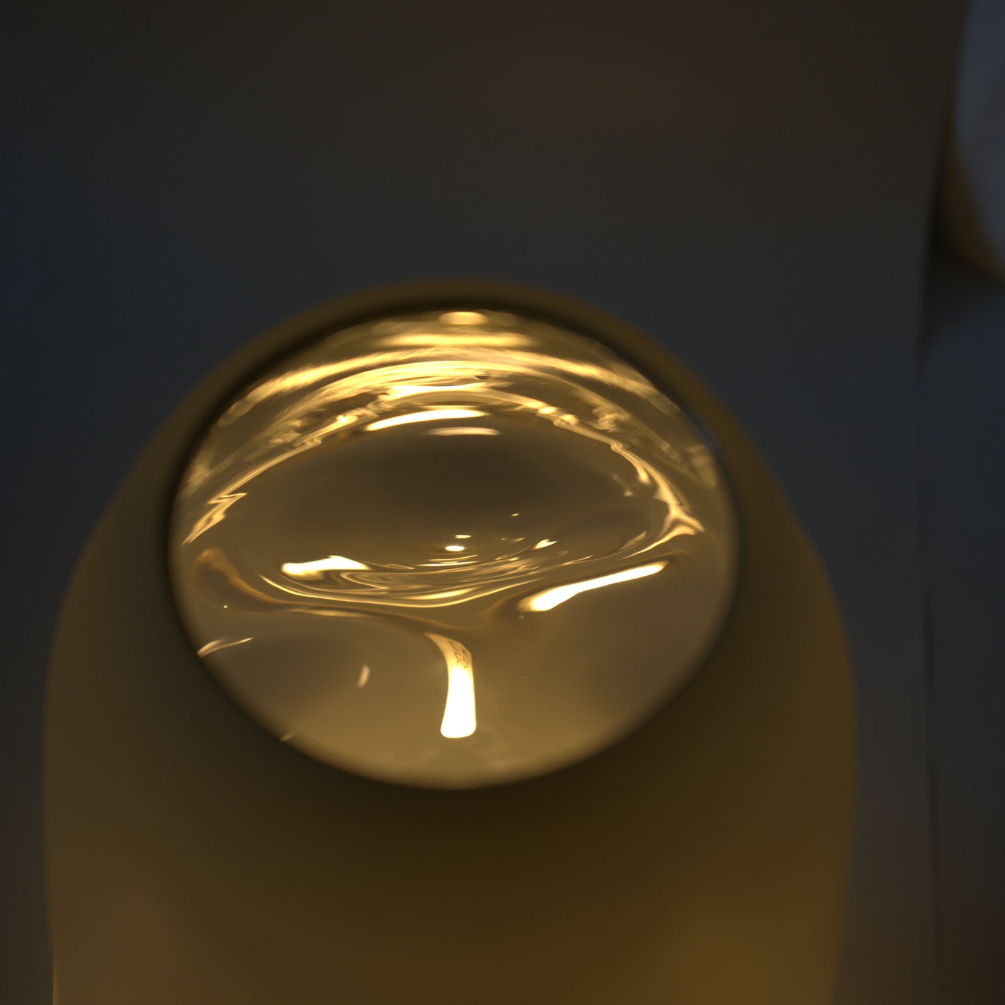 Pebble Oval Pendant Glass