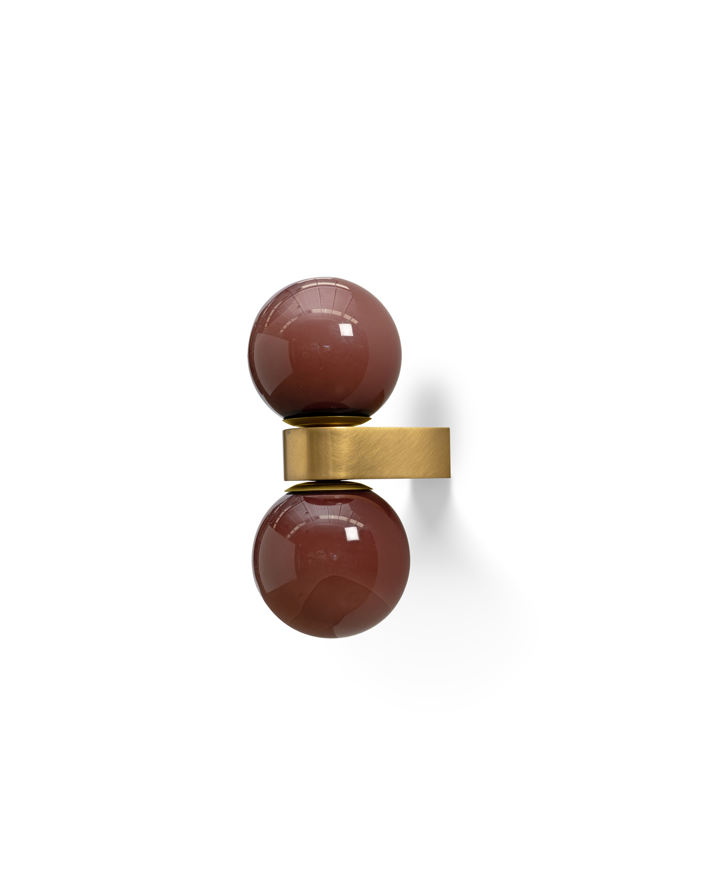 plum red handblown wall light classic modern style