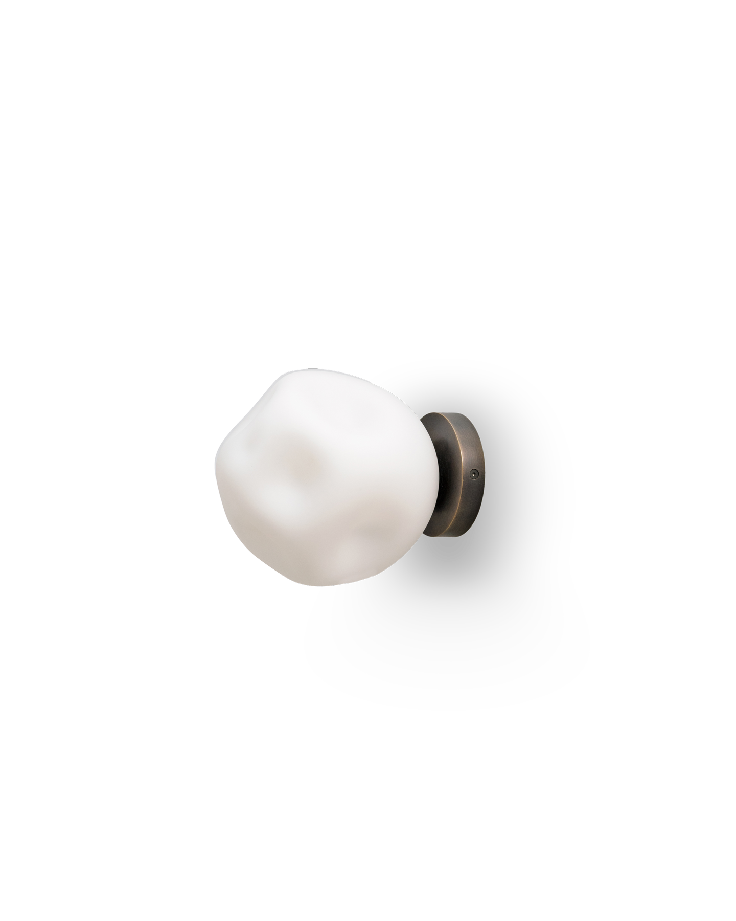 white natural bright handblown wall light classic modern style
